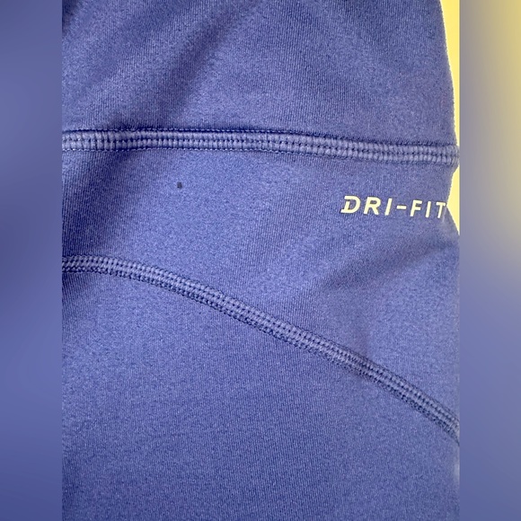 Women’s Nike Dri Fit Running Capri Leggings Size L Indigo - Picture 8 of 16